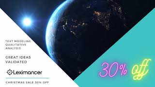 Leximancer Qualitative Text Modeling software, machine learning, AI, 30% off Christmas screenshot 3