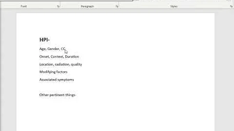 Tips to Write a Quick Bare-Bones HPI in Under 60 Seconds
