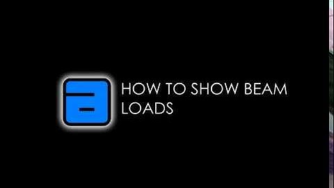 How to show beam loads R.C.C. Building Design Software 2018