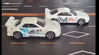 Godzilla Duo Unboxing: Hot Wheels R33 and R32 Nissan Skylines #diecast #hotwheels