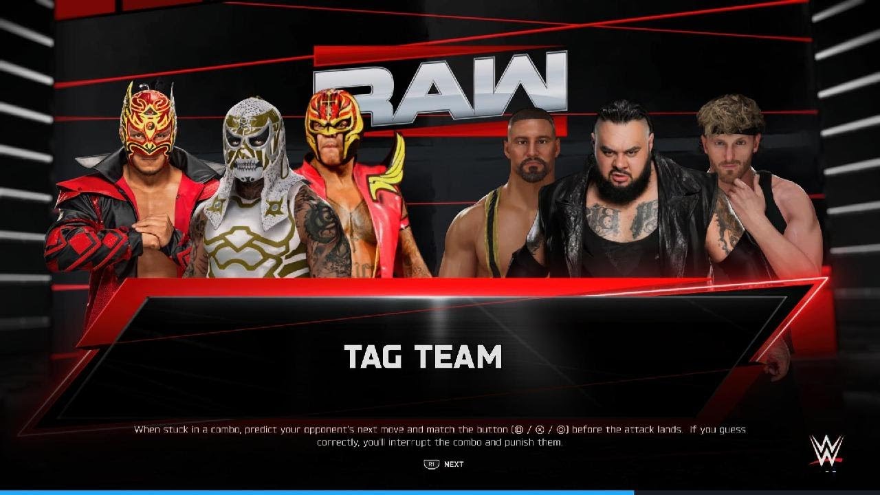 WWE 2K25 Team Rey Mysterio vs The Vision