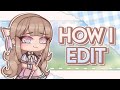 how i make soft edits // gacha club tutorial