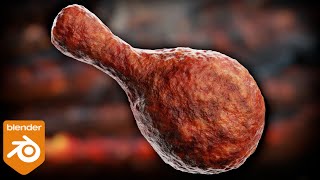 Procedural Breaded/Fried Chicken Material 🍗 (Blender Tutorial)