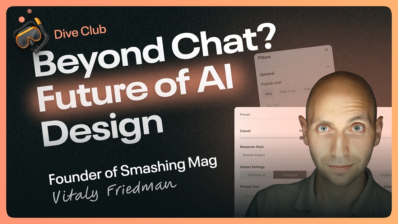 Vitaly Friedman - Beyond Chat: What's Next for AI Design Patterns - YouTube