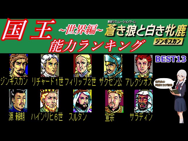 人物紹介/解説】蒼き狼と白き牝鹿～ジンギスカン～【Steam版】世界編