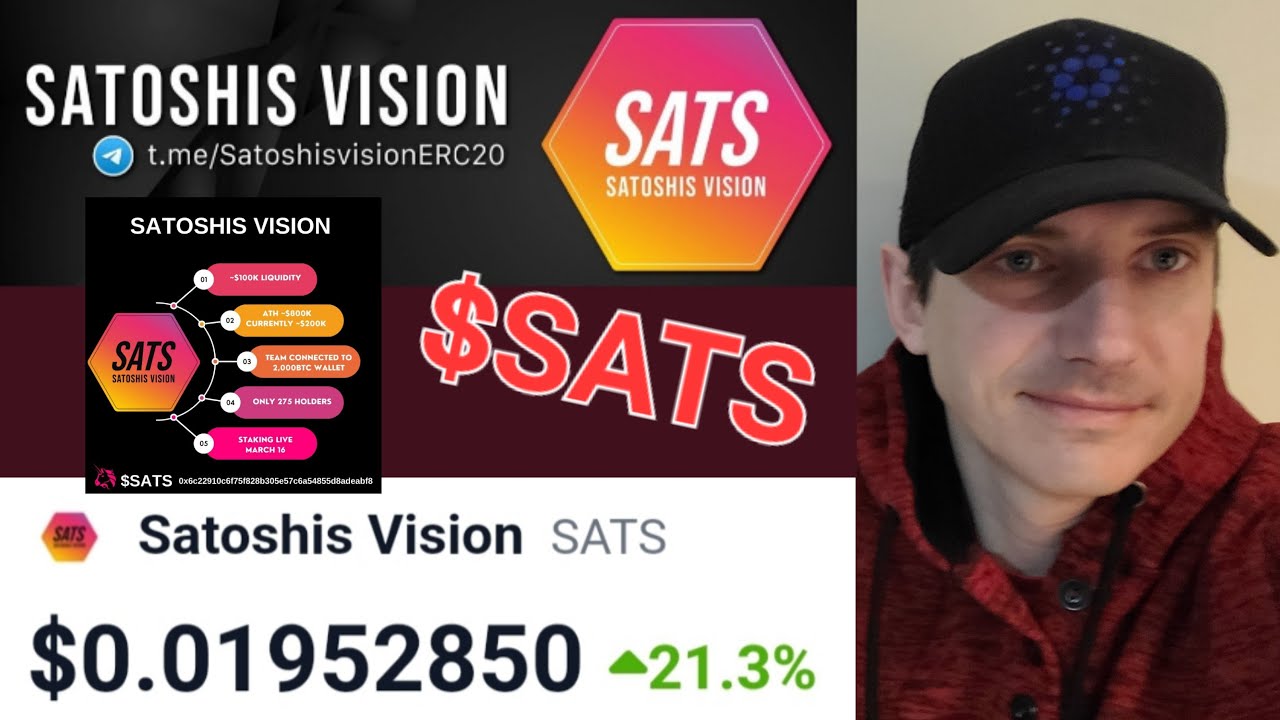 $SATS - SATOSHIS VISION TOKEN CRYPTO COIN ALTCOIN HOW TO BUY NFT NFTS BSC  ETH BTC BNB SATS BITCOIN