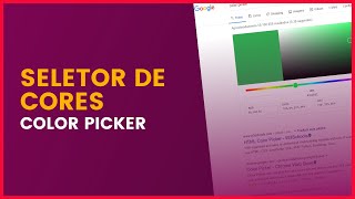 SELETOR DE COR HTML e CSS | COLOR PICKER