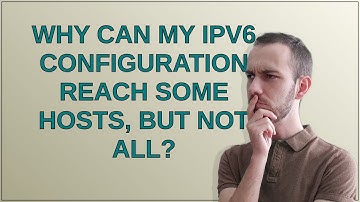 Why can my IPv6 configuration reach some hosts, but not all?