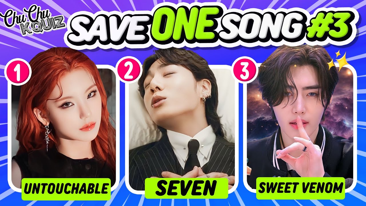 SAVE ONE KPOP SONG (REALLY HARD) 🎵✨ # 3 | KPOP GAMES | KPOP QUIZ :)