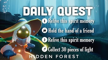 Daily Quest in Hidden Forest | sky children of the light | Noob Mode