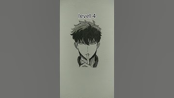 How to draw Sung Jin woo in different levels #sololeveling #shorts #drawing #anime