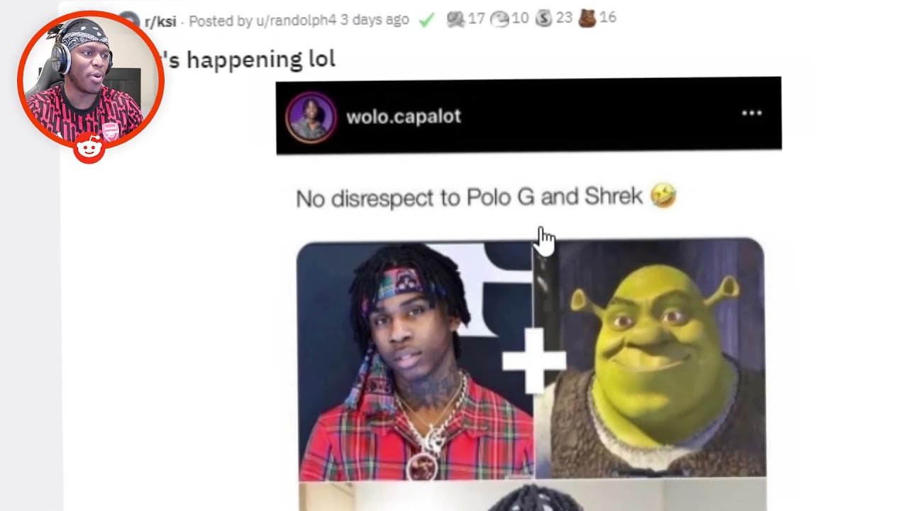 Ksi Reacts To Polo G Liking A Ksi Meme Youtube