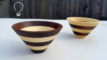Tiny Scroll Saw Bowls / Maple & Walnut
