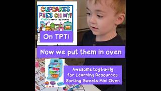 Little Boy Loves Learning Resources Sorting Sweets Mini Oven!