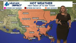New Orleans Weather: Heat & storms this weekend