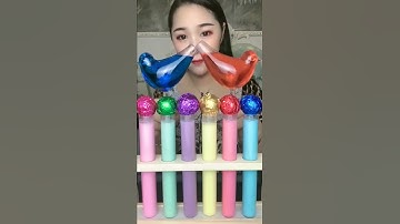 Thumbnail of ASMR Drinking Colorful Beverages Drinking Sound