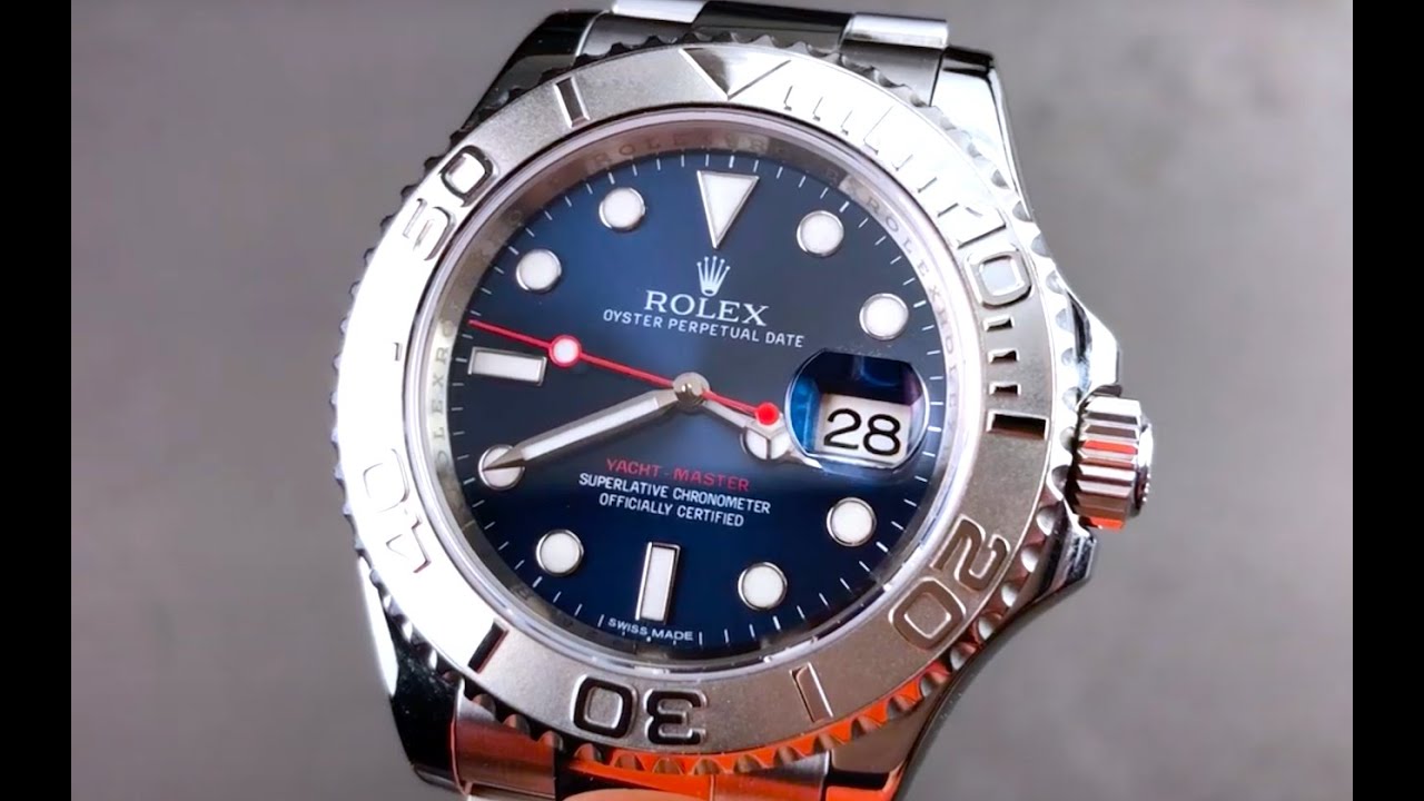 rolex yacht master blue bezel