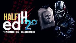 Half Ed 2.0 Premium Male Half Head Armature | The Monster Makers, Inc.