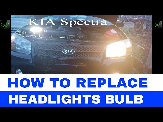 how to change left main dipped bulb on Kia Cee'd #headlight 