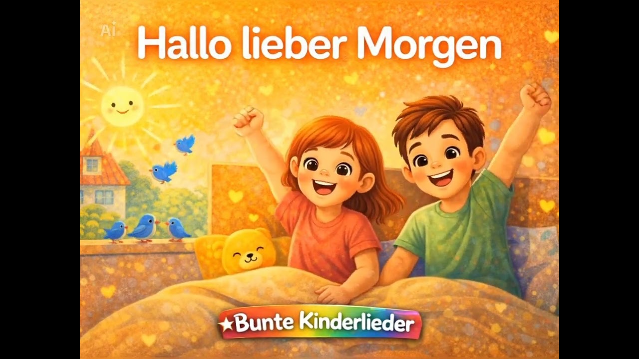 Hallo lieber Morgen | Fröhliches Morgenlied für Kinder | Bunte Kinderlieder