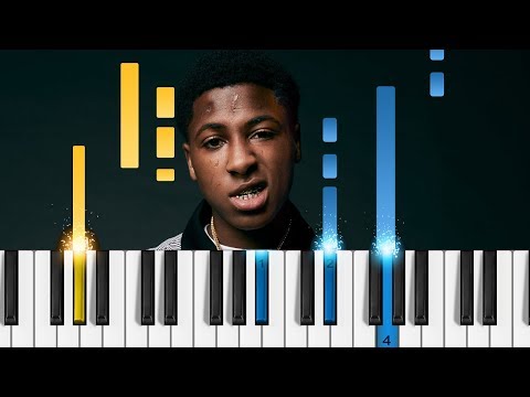 NBA YoungBoy - Outside Today - EASY Piano Tutorial - YoungBoy Never Broke Again