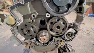 Caterpillar C10 Diesel Engine Tear Down to Bare Block