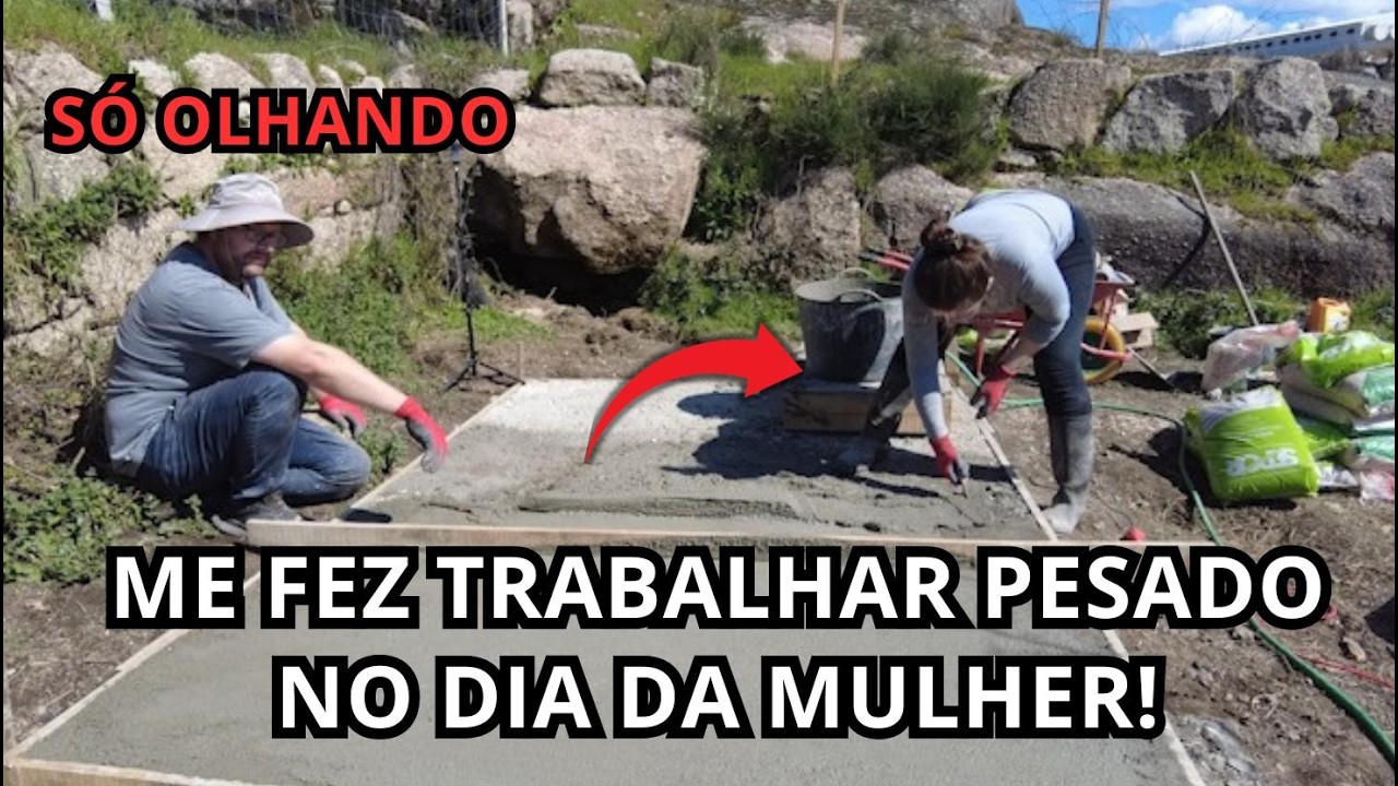 A MÁQUINA SALVOU A CONSTRUÇÃO DO NOSSO GALINHEIRO