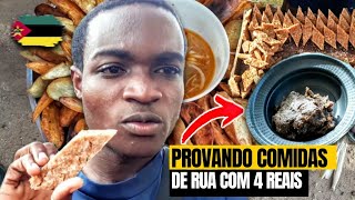 PROVANDO COMIDAS DE RUA | MOÇAMBIQUE 🇲🇿 ÁFRICA