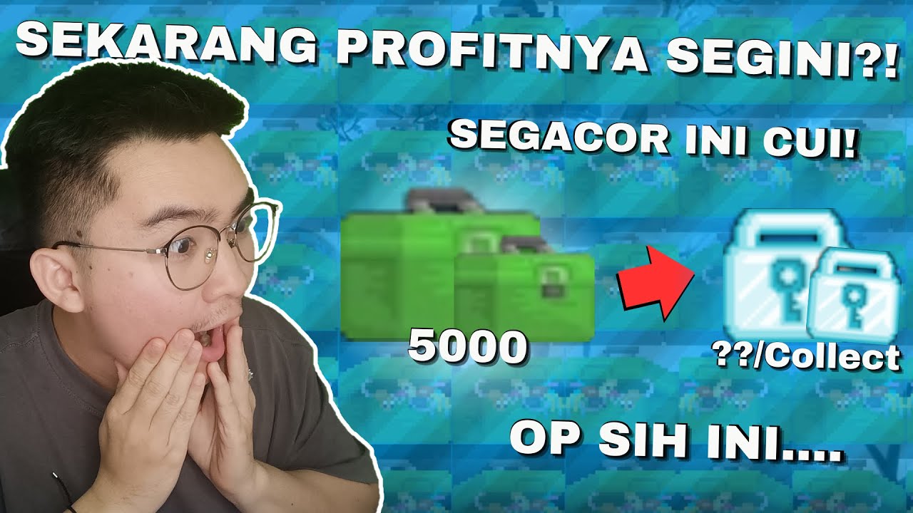 GILAK!! PROFITAN TACKLE SECAGOR INI SEKARANG??!! | Growtopia Profit 2025