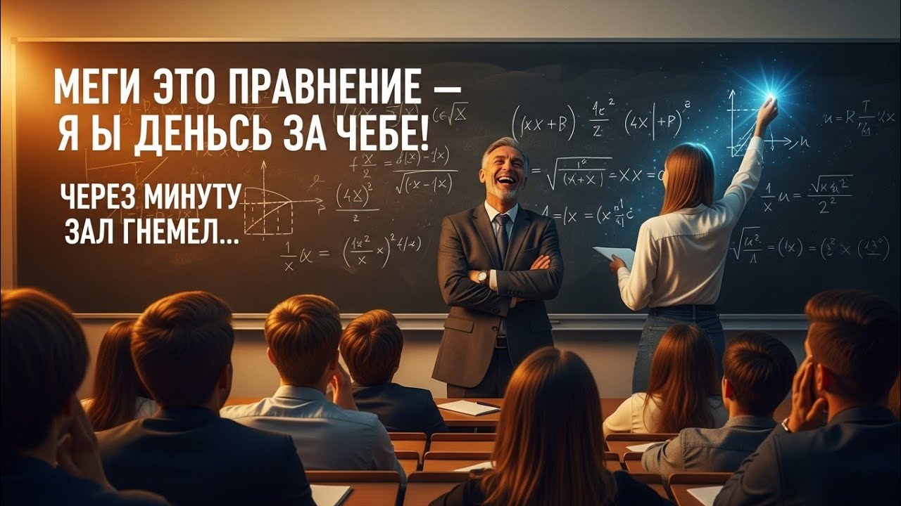 👉 «Реши Это Уравнение — И Я Женюсь На Тебе!» 🤯 Профессор Рассмеялся, Но Через Минуту Вся Ау Шока! 💍📚