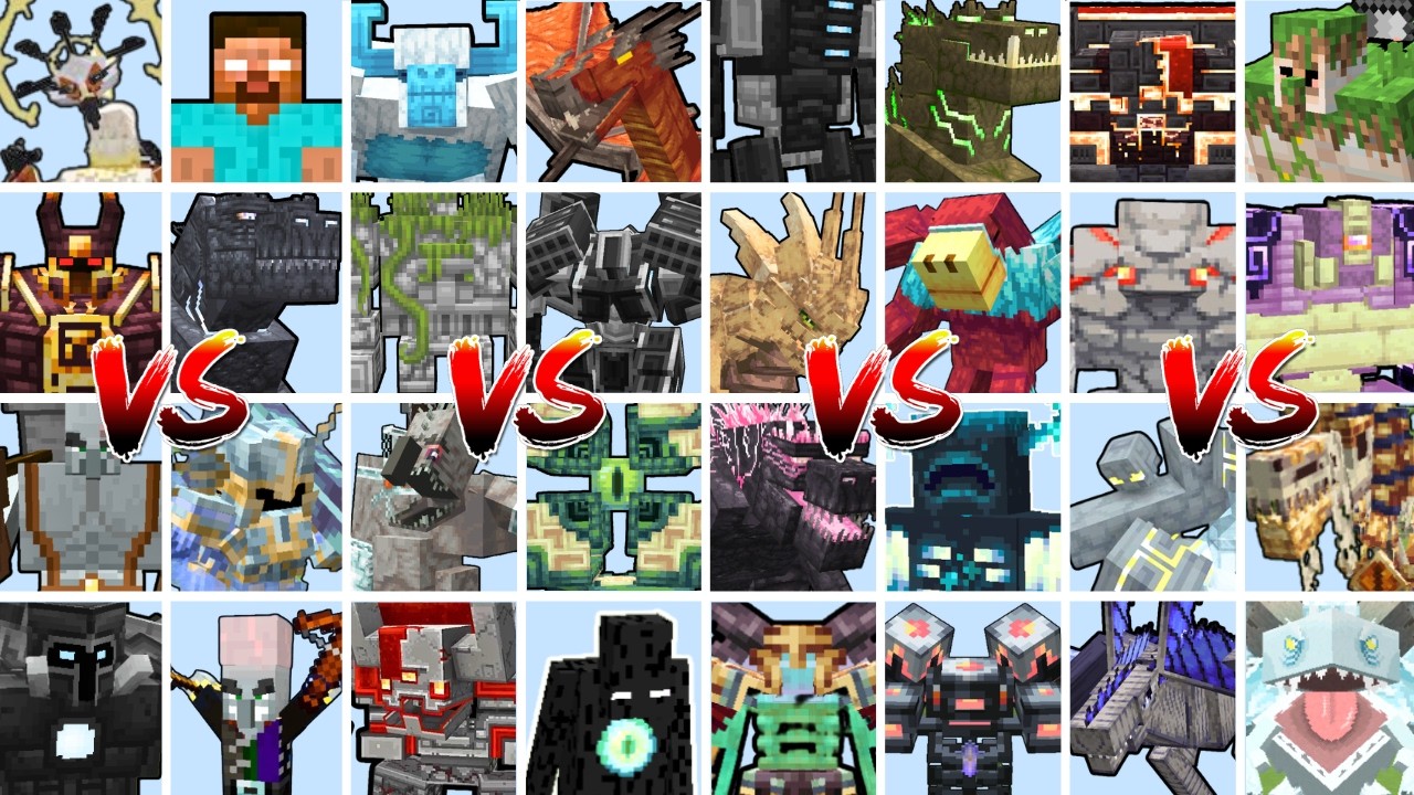 MOST DANGEROUS BOSSES TOURNAMENT | Minecraft Mob Battle