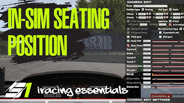 Hoe je je zitpositie instelt (in-sim) | iRacing Essentials