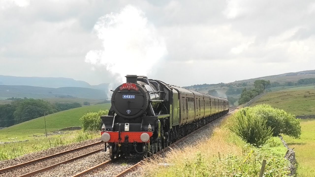 Pendle Dalesman Stanier LMS 44871 Black 5 Absolutely 16/07/24 - YouTube