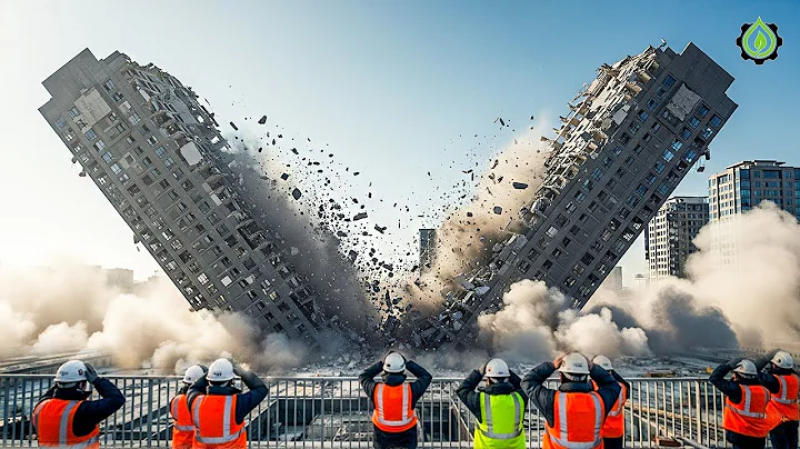 Extreme Dangerous Building Demolition Compilation | Amazing Dangerous Crane Operator Skills #24