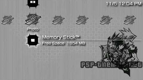 PSP Theme CC Final Fantasy 7 PSP-Themes.NET