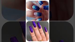 Blue Glitter Vs Purple Glitter Choose Your Colour