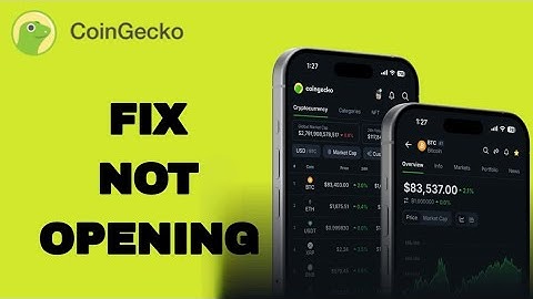 How To Fix And Solve Not Opening On CoinGecko App | Easy Fix