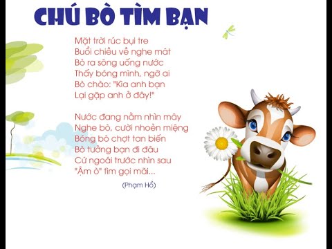 Video Bài Thơ CHÚ BÒ TÌM BẠN - youtube