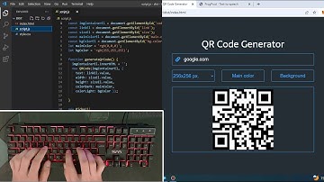 ASMR Programming - QR Code Generator App with JavaScript - No Talking