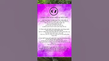 NGÀY 7: CÁNH CỬA THOÁT KHỎI CẢNH TIÊU CỰC#biếtơn #sứcmạnhtiềmthức #phattrienbanthan #xuhuong