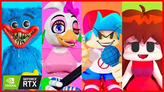 Huggy Wuggy, Chica, Boyfriend & Girlfriend  Fnaf & Poppy Playtime Best Fnf Animation Compilation