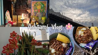 Ashtami Vlog 🌸 Kanchak Prep + Festive Morning Routine ✨ (a little late but worth it 💖)