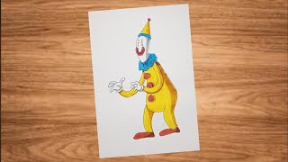 How to draw the clown from the amazing digital circus