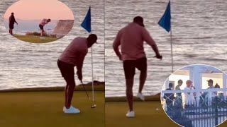 Travis Kelce & Ross Travis Enjoy a Laid-Back Day at Swift's Exclusive Rhode Island Golf Course