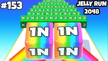 Jelly Run 2048 | Satisfying Mobile Games | All Levels Gameplay | Android, iOS | Tiktok Games #153
