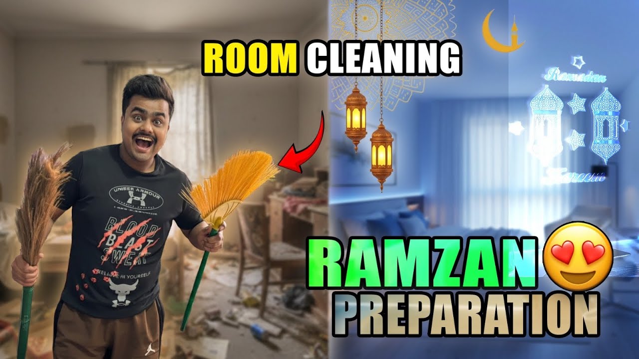 Ramzan preparation start kardiii😍✨👍🏻room clean karaa ✨🫠 taraweeh start hogyiii🤲🏻❤️
