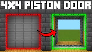 🦅 Minecraft Bedrock 1.20 | EASY 4x4 PISTON DOOR TUTORIAL!