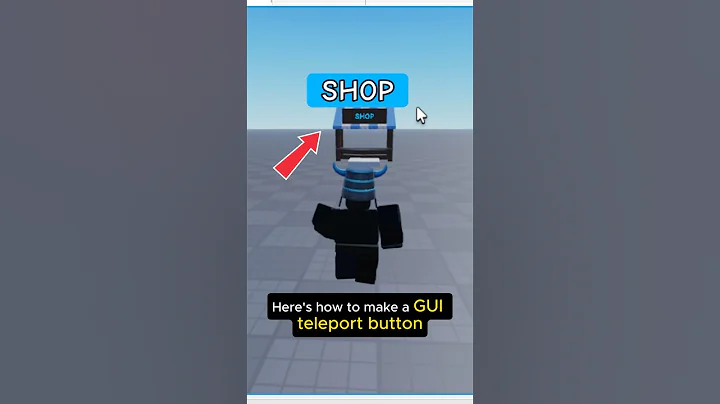 GUI Teleport Button in 30 seconds!  #roblox #scripting #robloxstudio #foryou