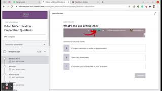 Odoo14 | Certification Sample Questions | Introduction Q2 | Activities