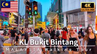 4K Malaysia Walk 🇲🇾 Kuala Lumpur Bukit Bintang - Evening Streets & Urban Vibes | July 2026